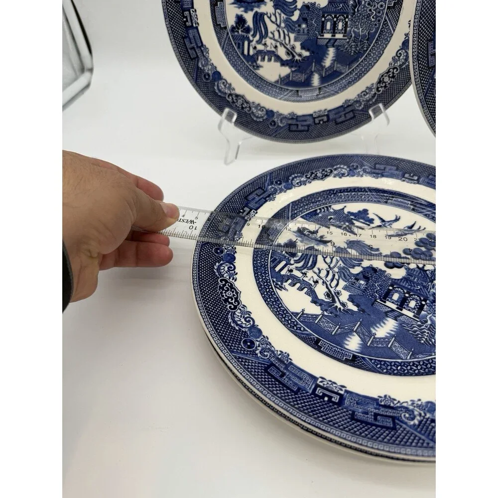 Johnson Bros England Porcelain Blue Willow 10